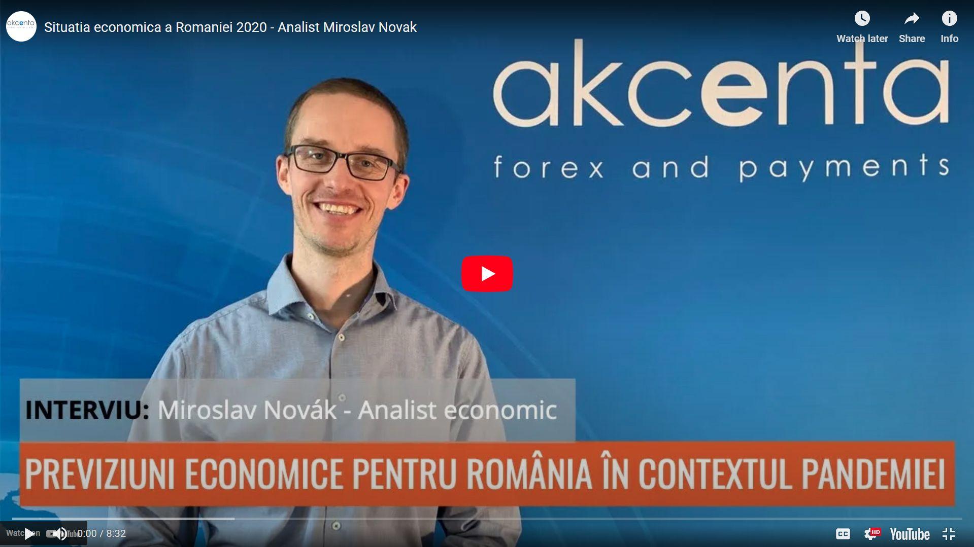 Miroslav Novak, analist Akcenta, despre situatia economica din 2020